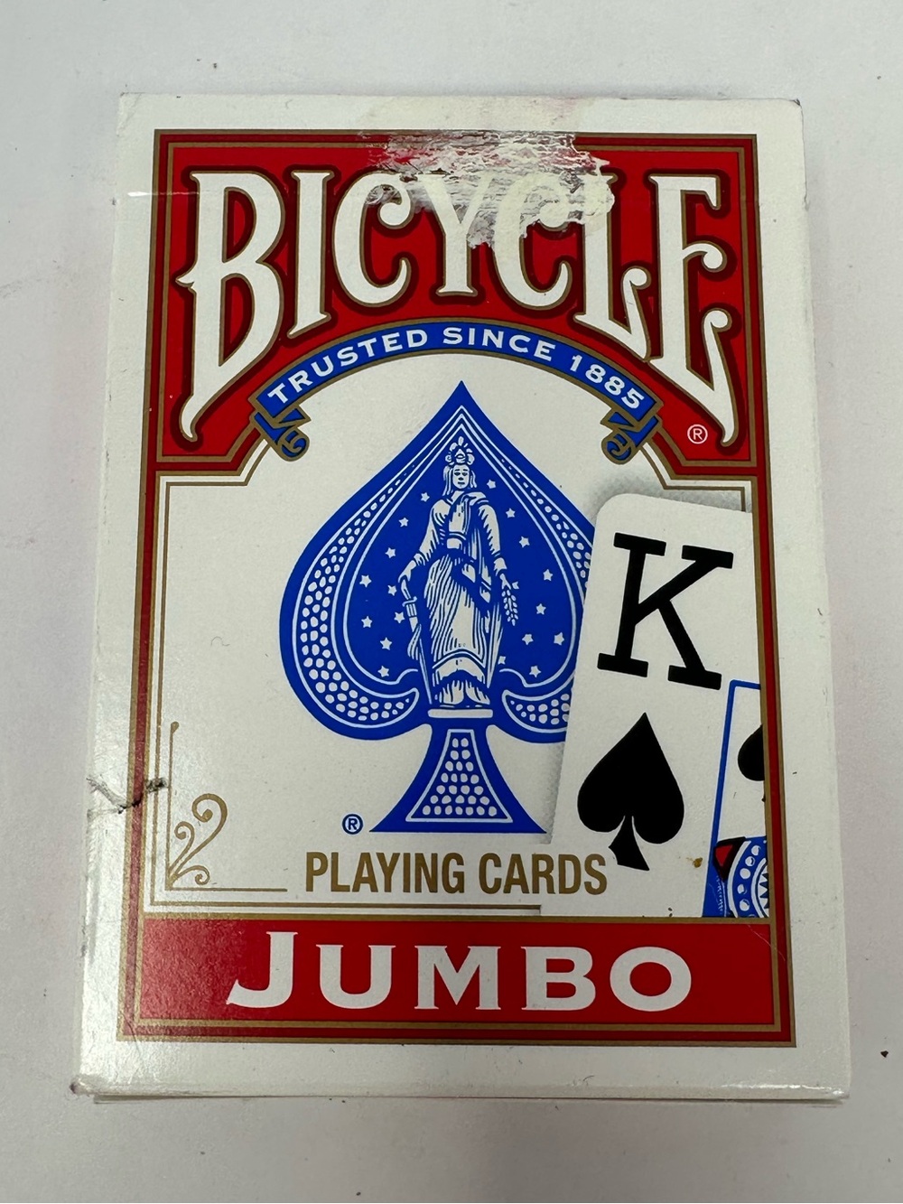 Bicycle Jumbo Face Playing Cards Standard Size Deck Red Made in USA